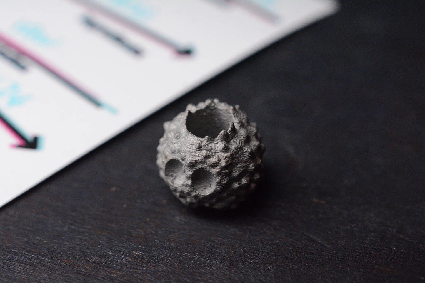 RARE Salt & Peppa Soot Sprite Raw Stainless Bead Re Scoopy Loops