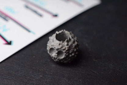 RARE Salt & Peppa Soot Sprite Raw Stainless Bead Re Scoopy Loops