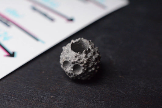 RARE Salt & Peppa Soot Sprite Raw Stainless Bead Re Scoopy Loops