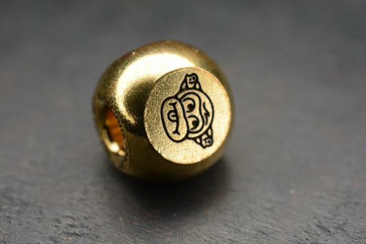 NEW Audacious Concepts “Three Wise Monkeys” Satin Brass Bead