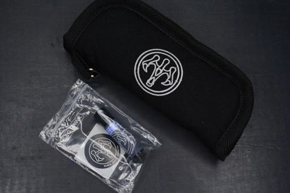 RARE G&G Hawk Talon M390 Ti Carbon Inlay Black Dunes w/ Bead & Ozzy Coin