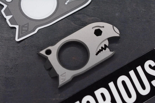 NEW Notorious EDC “Baby Bomb” Stonewashed Grade 5 Ti - 3/4 Scale Beer Bomb