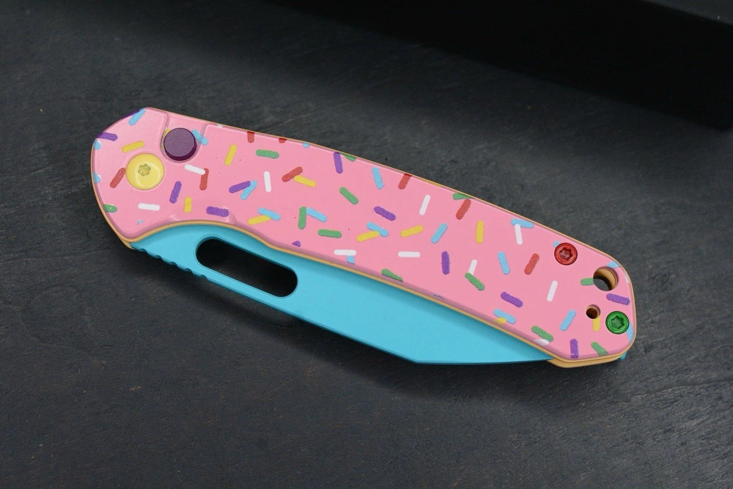 NEW CJRB Alt Pyrite Dessert Warrior Wharncliffe Blade Sprinkle Handle