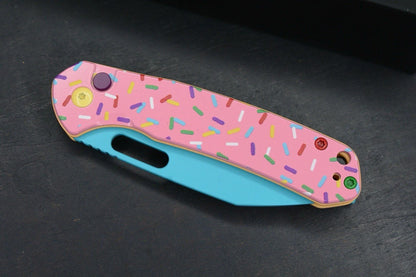 NEW CJRB Alt Pyrite Dessert Warrior Wharncliffe Blade Sprinkle Handle