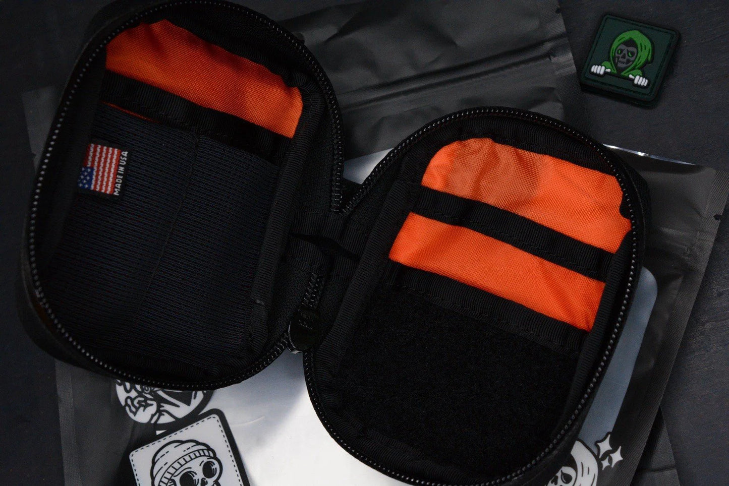 NEW Data Crew What-a-Junior VX Army Green Pouch w/ Reaper Ranger Eye Patch