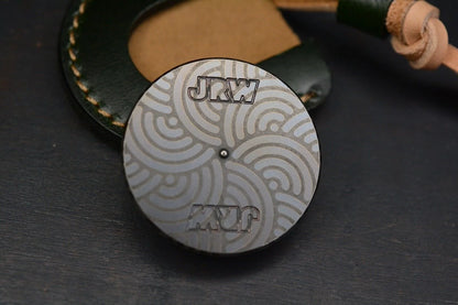 NEW JRW Judge Seigahai Pattern Blackened w/ Green JRW Leather Sheath