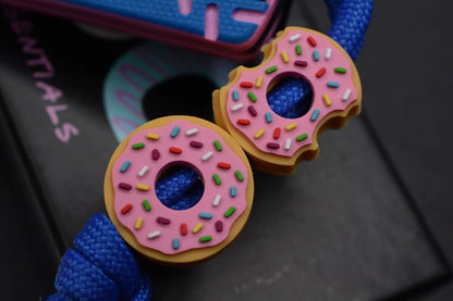 Donut Community “Blue Sprinkle” Dessert Warrior Tanto w/ 2x Donut Beads & Patch