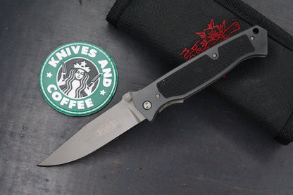 VINTAGE RARE Microtech x Vallotton Chameleon D/A SN 742- 05/1996 w/Pouch & Patch