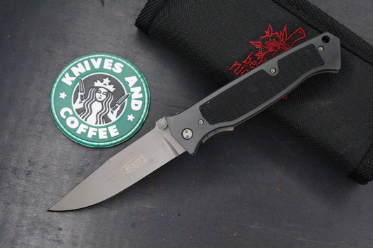 VINTAGE RARE Microtech x Vallotton Chameleon D/A SN 742- 05/1996 w/Pouch & Patch