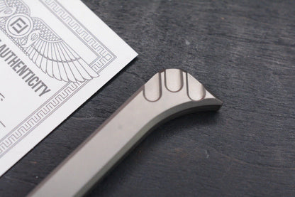 RARE Pharaoh EDC Khopesh Ti Pry Bar Box Cutter w/ COA
