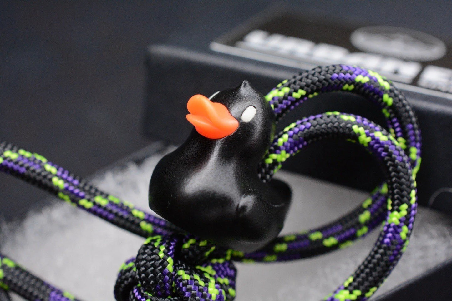 RARE Urban EDC Lucky Duck - Black Lanyard Bead USA MADE Polymer Resin