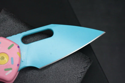 NEW CJRB Mini Pyrite Dessert Warrior Wharncliffe Blade Sprinkle Handle
