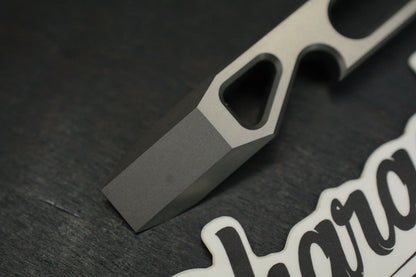 NEW Pharaoh EDC Arrowhead V2 Bottle Opener Pry Matte Ti w/ TKW F**k Face Bead
