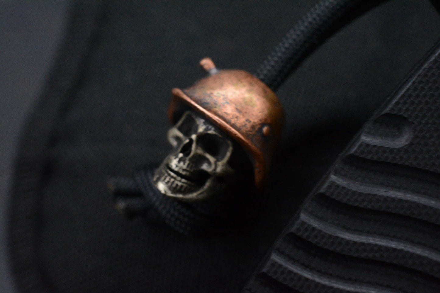 NEW Custom Knife Factory Echo Um Milled G-10 Clip Point w/Skull Bead & TKW Patch