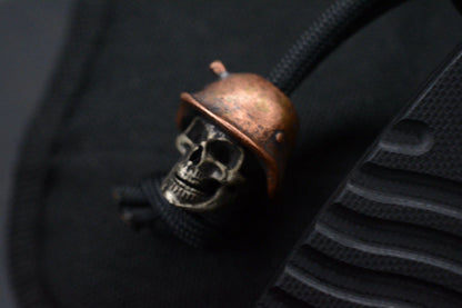 NEW Custom Knife Factory Echo Um Milled G-10 Clip Point w/Skull Bead & TKW Patch
