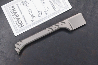 RARE Pharaoh EDC Khopesh Ti Pry Bar Box Cutter w/ COA