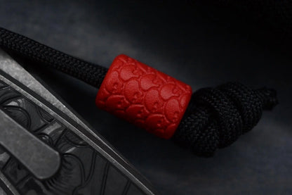 RARE G&G Hawk Talon M390 Ti Carbon Inlay Black Dunes w/ Playge Bead & Ozzy Coin