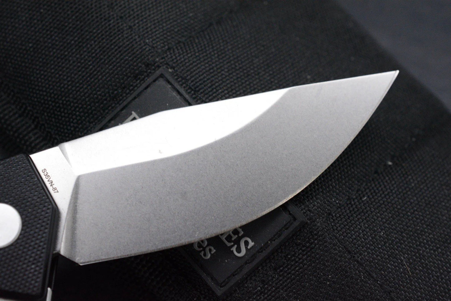 NEW Custom Knife Factory Echo Um Milled G-10 Clip Point w/Skull Bead & TKW Patch