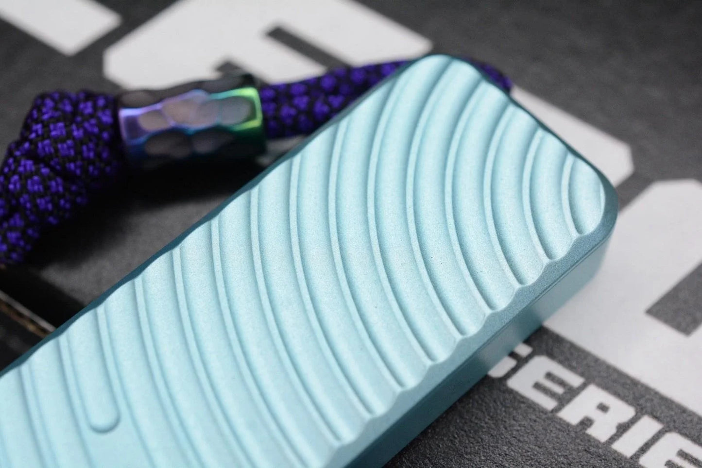 NEW RIVERY MFG x Cad Lab Zero Knife Teal Finish OG w/ Custom Bead