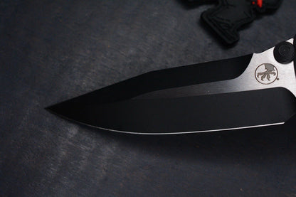 NEW Microtech Socom SPEAR POINT Natural Clear Sig Series w/ Playge Bead/WickPack