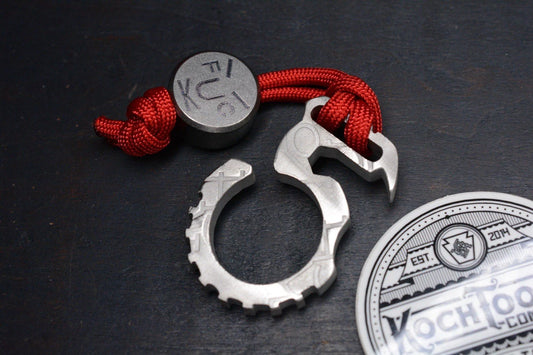 NEW Koch Culprit OG Bottle Opener 1/4” Titanium w/ Ti F**k Face Bead