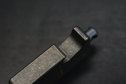 NEW Custom Knife Factory “Domino” Bottle Opener Keychain Black Stonewash Ti