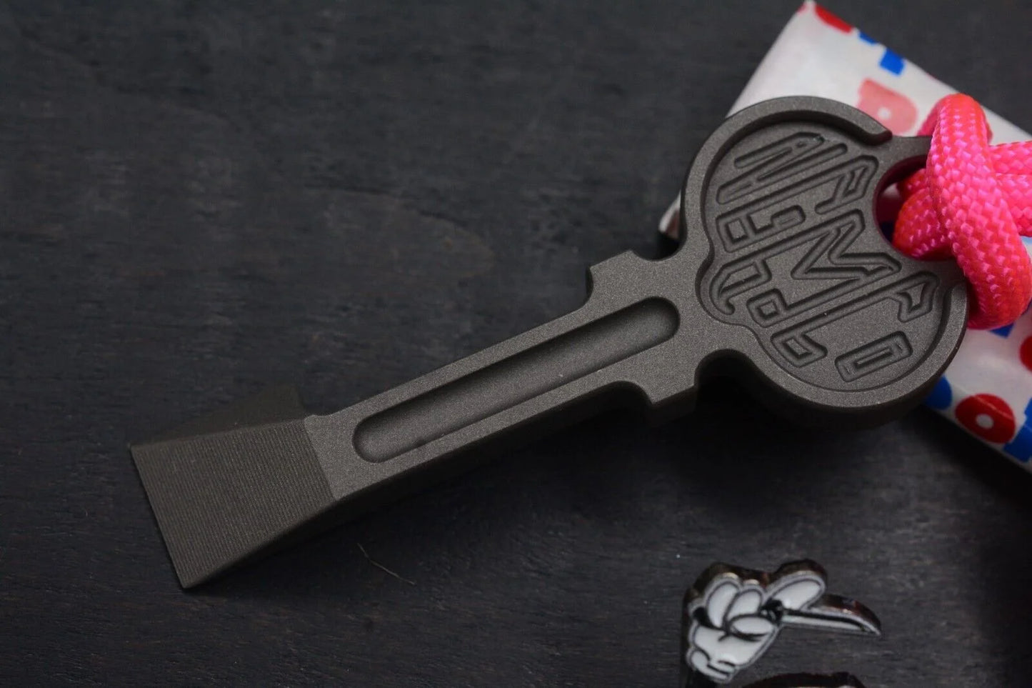 “Rare” Nice Guy Machine Company Fn+f Key Ti Pry Bar w/ Dessert Warrior Package