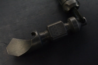 RARE 4T5 Design Templar Hand Stamped Blackened Aged Brass w/ 4T5 Bead