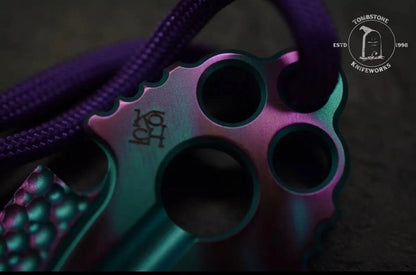 RARE Koch Artifakt Titanium Custom Dessert Warrior Anodized w/ 3x Donut Beads