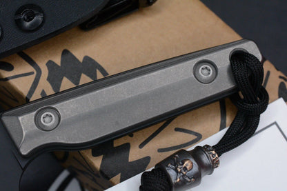 NEW OEGEDC District Fixie SW Ti Handle -Black Cera Magnacut Blade w/ Poison Bead