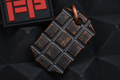 Custom Frag Tag Monkey Edge Frag Pattern Stonewood w/ Monkey Edge Patch
