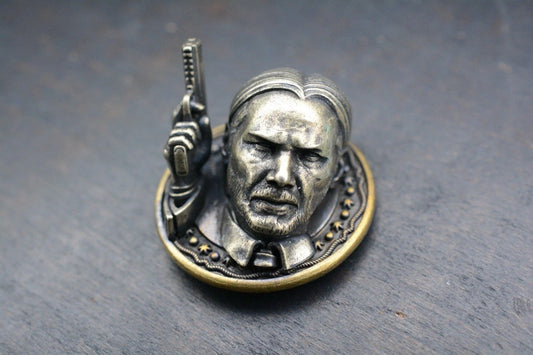 RARE John Wick Bust Bead Continental Coin High Detail Re JRW NGMCo