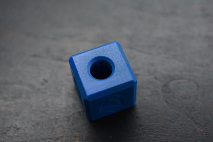 RARE Scoopyloops Blue Ano Titanium Square Pigeon Bolt Bead