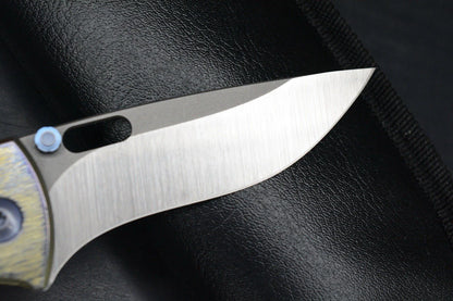 RARE John Gray Rostrum Recurve Magnacut Bark Finish Ano Ti Double Thumb Stud