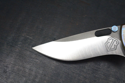 RARE John Gray Rostrum Recurve Magnacut Bark Finish Ano Ti Double Thumb Stud
