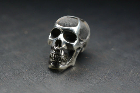 Rare Royal Creations Finest Segmented Full Skull Silver 100% Handmade USA 5/8”