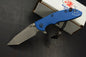 NEW Hinderer XM-18 Harpoon Tanto Blue G-10 Black Rear Scale w/ Blue Custom Hdw