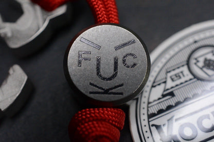 NEW Koch Culprit OG Bottle Opener 1/4” Titanium w/ Ti F**k Face Bead