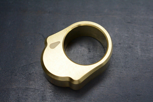 NEW Delicious Fist “Ghost” Scotch Brite Brass GITD Tear Drop Logo Paperweight