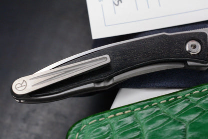 NEW Chris Reeve Mnandi Bog Oak Inlay Magnacut Blade w/ Robertson Gator Pouch