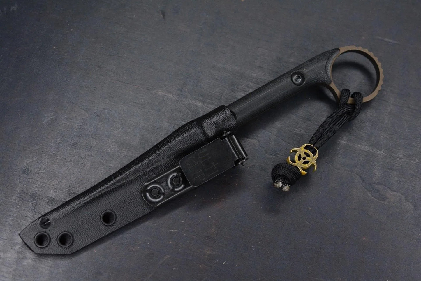 RARE Half Face Blades Cardiac Spike Burnt Bronze w/ Fallout Package Re Microtech