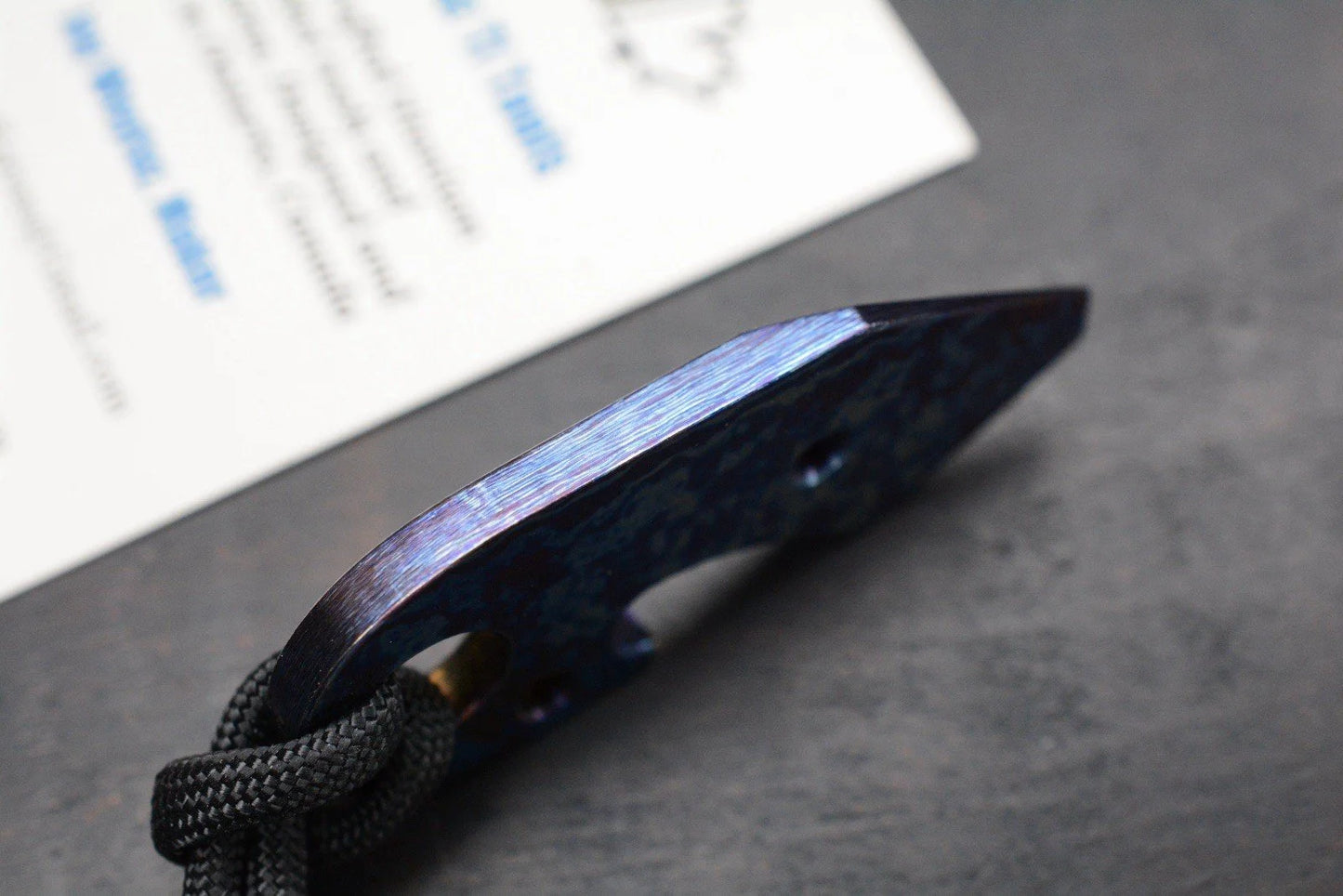 RARE JW Knife & Tool Timascus Pry Opener w/ B/W Wkrmn Ghost