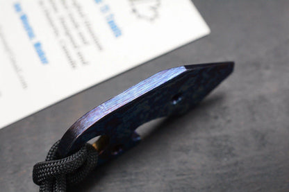 RARE JW Knife & Tool Timascus Pry Opener w/ B/W Wkrmn Ghost