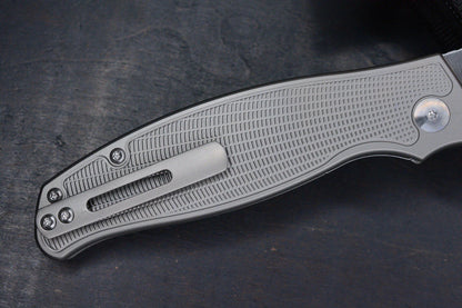 NEW Monterey Bay Knives Sabretooth Frag Pattern Ti Handle / S90V Blade