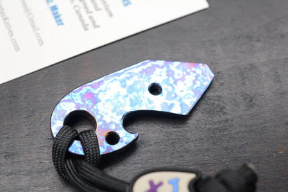 RARE JW Knife & Tool Timascus Pry Opener w/ B/W Wkrmn Ghost