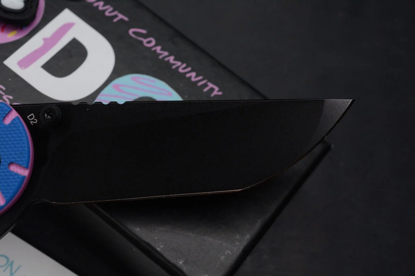 Donut Community “Blue Sprinkle” Dessert Warrior Tanto w/ 2x Donut Beads & Patch