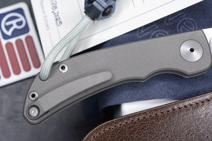 RARE++ Chris Reeve Impinda Slip Joint Ti S35VN w/ CRK Pouch, Patch & CKF Bead