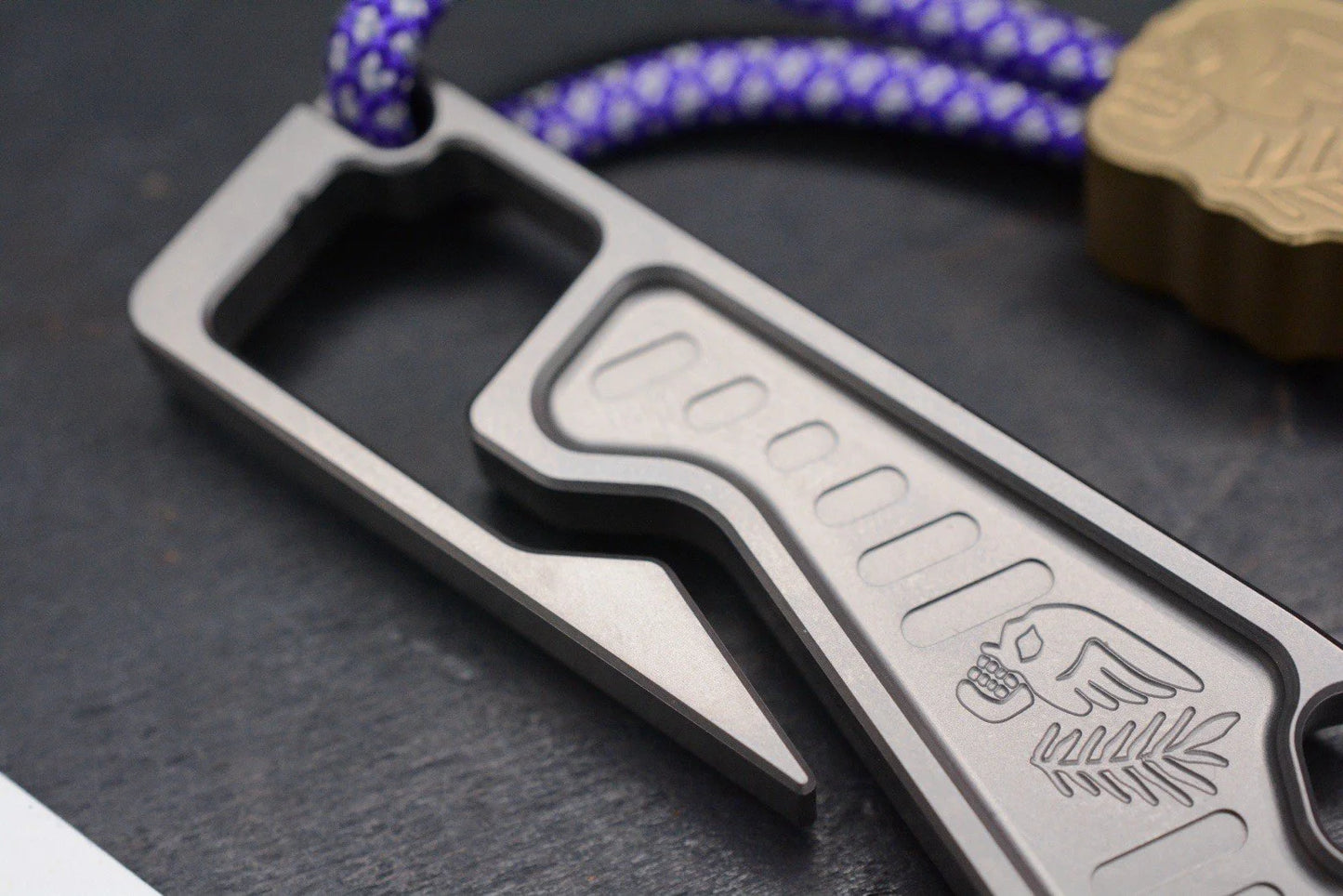 NEW Urban EDC x Peace Neighbor Espion Ti Pry 3.5”w/ Brass Bead & Patch Re NGMCo