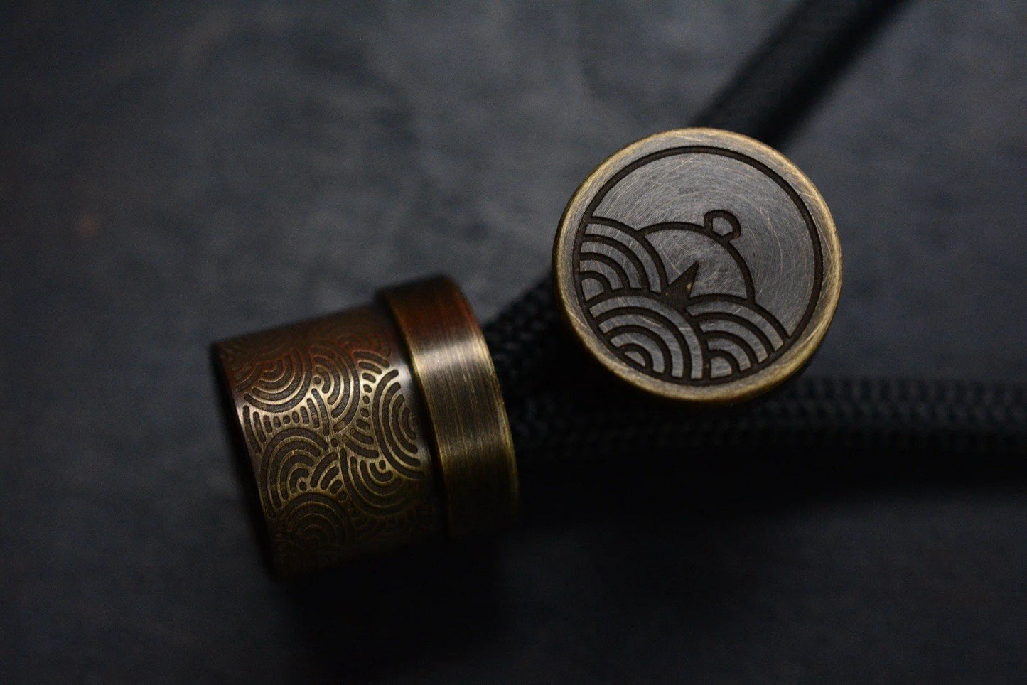 RARE Colins Trace x Urban EDC Seigahai Chaos Antique Brass 2 Piece Bead Sold Out