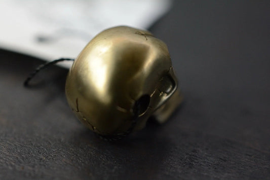 NEW Bony Buddy Skull Large Bronze Bead w/ COA Discontinued Rare